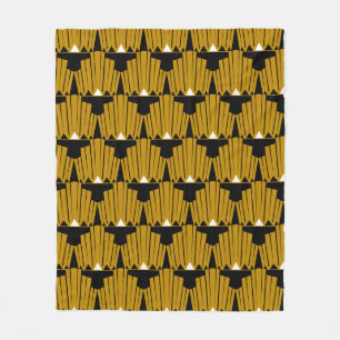 Goldkunst-Deko-Gewohnheits-Muster Fleecedecke