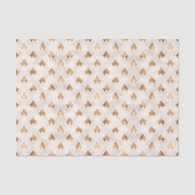 Goldkunst-Deko-Muster Seidenpapier (Vorderseite)