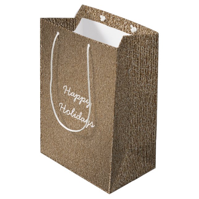 Goldkupfer Mittlere Geschenktüte (Rückseite Schrägansicht)
