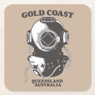 Goldküste Queensland Australien Tauchposter Rechteckiger Pappuntersetzer