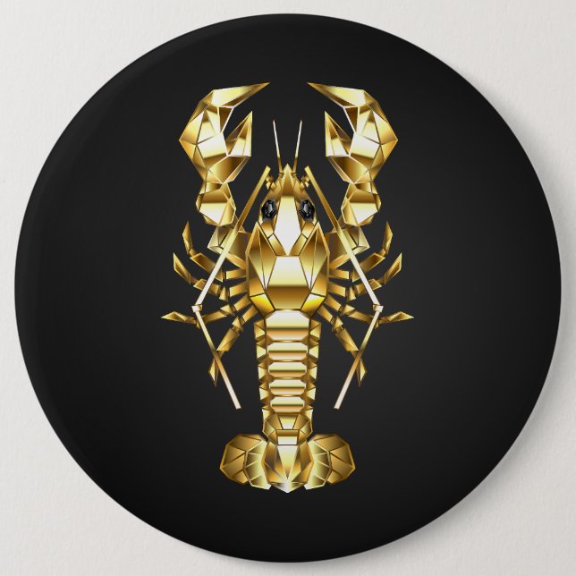 Goldlachs Button (Vorderseite)