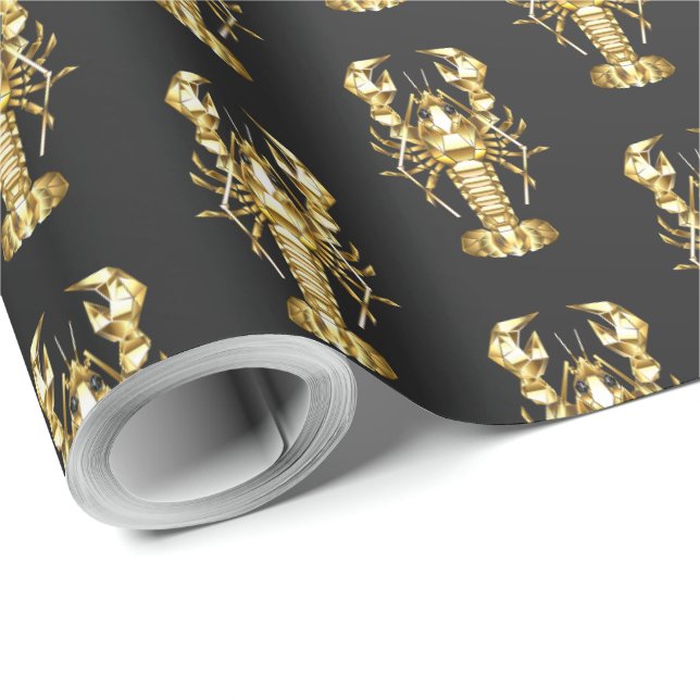 Goldlachs Geschenkpapier (Rolleneckpunkt)