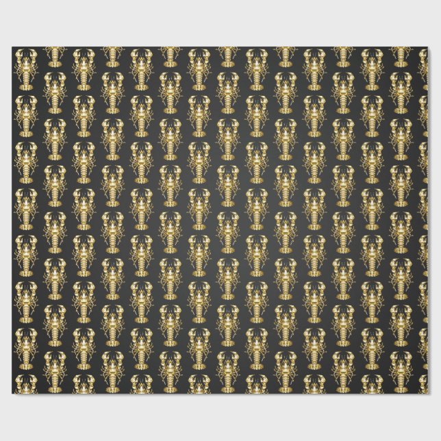 Goldlachs Geschenkpapier (Flach)