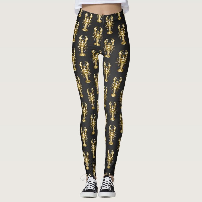 Goldlachs Leggings (Vorderseite)