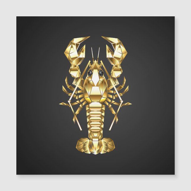 Goldlachs Magnetkarte (Vorderseite)