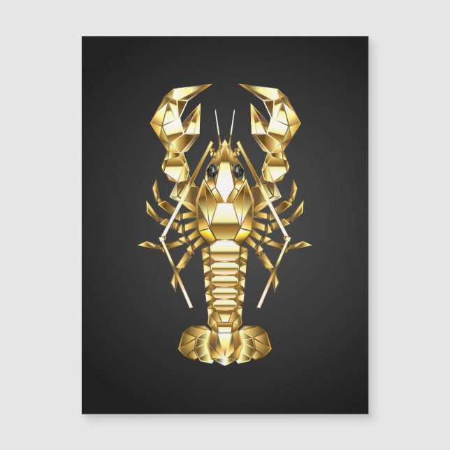Goldlachs Magnetkarte (Vorderseite)