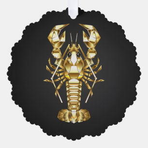 Goldlachs Ornament Karte