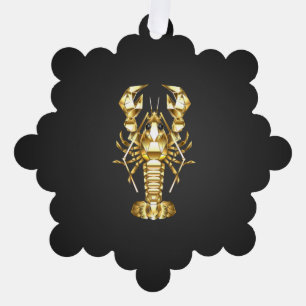 Goldlachs Ornament Karte