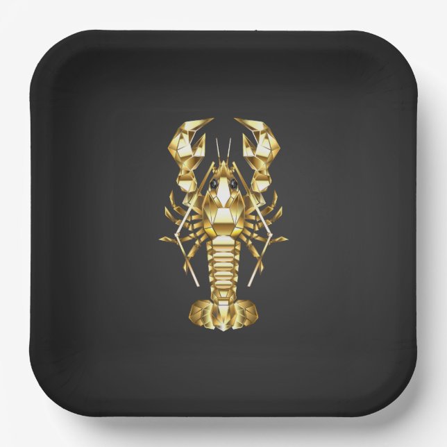 Goldlachs Pappteller (Vorderseite)