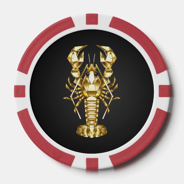 Goldlachs Pokerchips (Vorderseite)