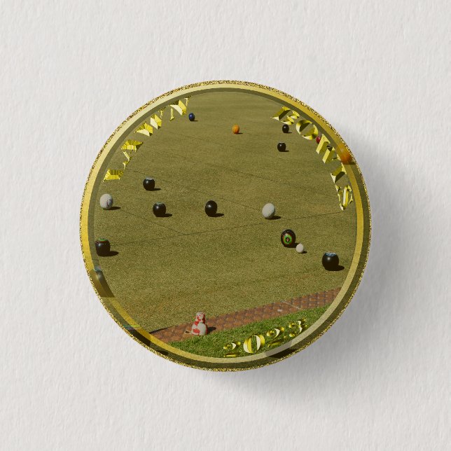 Goldlagebügel 2023 Designed Coin, Abzeichen Button (Vorderseite)