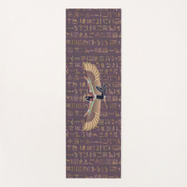 Goldlavender ägyptische Prinzessin Hieroglyphen Yogamatte