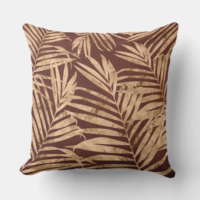 Goldleaf-Reversible Pilze Kissen (Vorderseite)