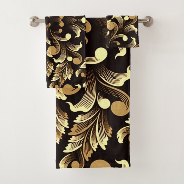 Goldleder Badhandtuch Set (Insitu)