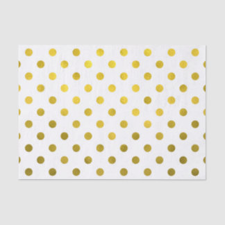 Goldleder Metallische Imitat Fohlen Kleiner Polka  Seidenpapier