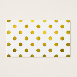 Goldleder Metallische Imitat Fossil Große Polka D