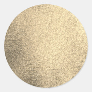 Goldleere Imitat-Folie Runder Aufkleber