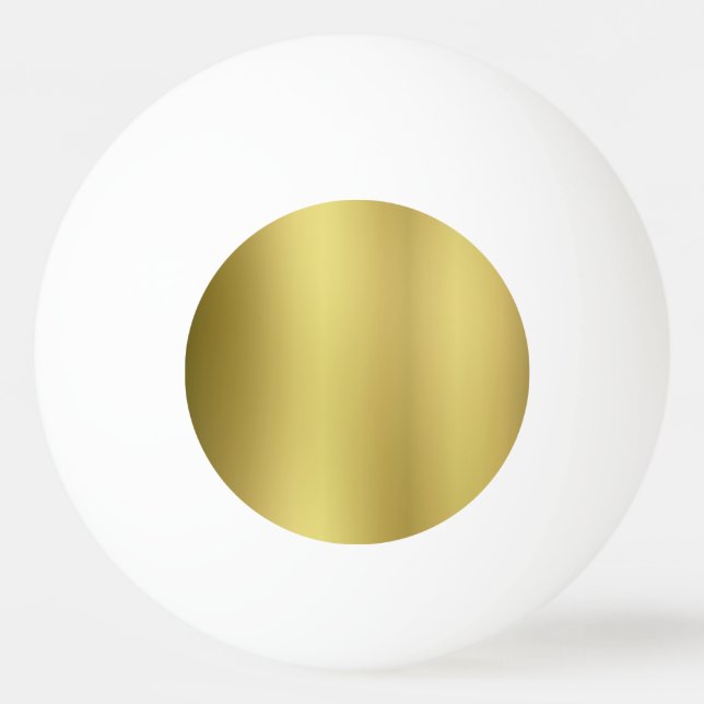 Goldleere Schablone Tischtennisball (Vorderseite)