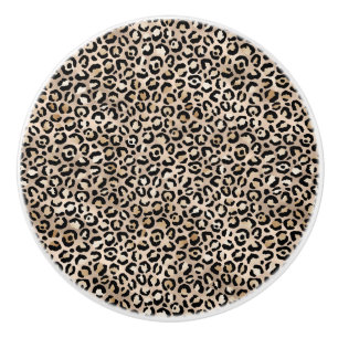 Goldleopard Keramikknauf