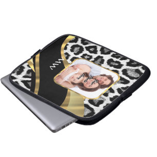 Goldleopard Laptopschutzhülle