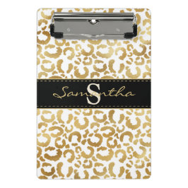 Goldleoparddruck Mini Klemmbrett