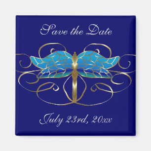 Goldlibelletiara-Save the Date Magnet