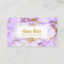 *~* Goldlila Marmorchic-Make-up populär Visitenkarte
