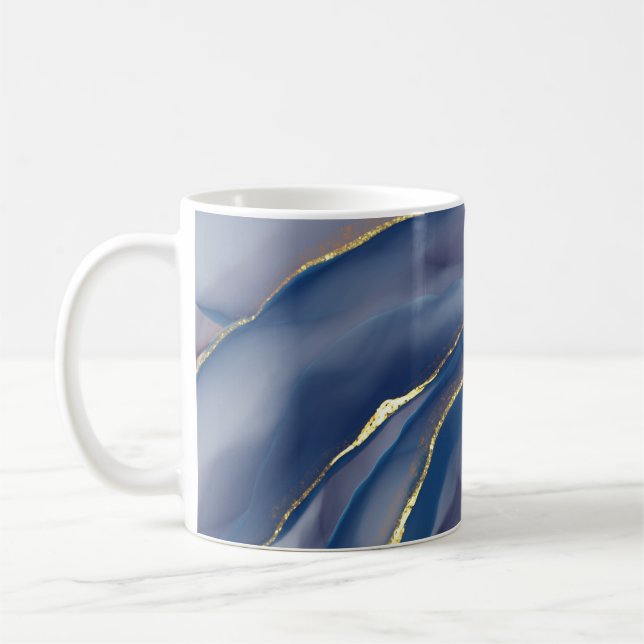 Goldlinie: Luxus Abstrakte Inkscape Kaffeetasse (Links)