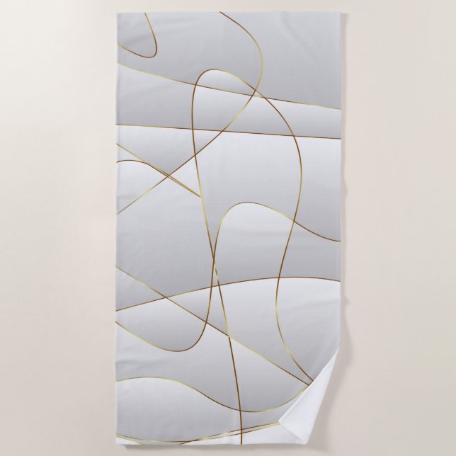 Goldlinien Strandtuch (Vorderseite)