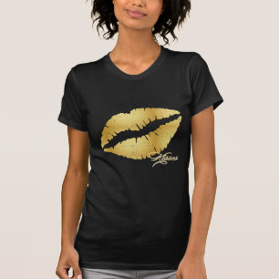 Goldlippen "Küsse " T-Shirt