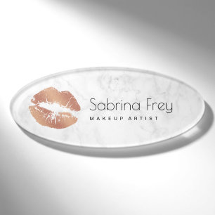 Goldlips und Marmorschminke aus der Rose Namenschild