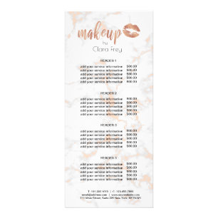 Goldlips und Marmorschminke aus der Rose Werbekarte