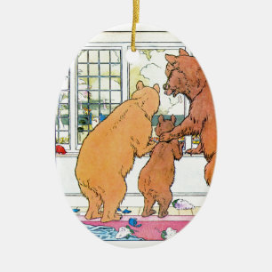 Goldlöckchen und die drei Bären Keramik Ornament