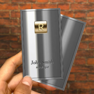 Goldlogometallische Mixologist-Visitenkarte Visitenkarte