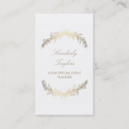 Goldlorbeer-Anlass-Ereignis-Planer elegant Visitenkarte