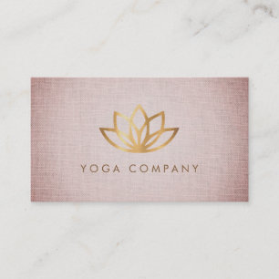 GoldLotus-Yoga-Lehrer-Brown-Visitenkarte Visitenkarte