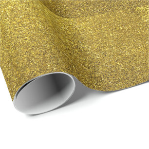 Goldmakrelen-Glitzer Geschenkpapier