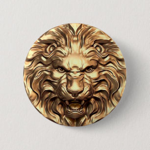 Goldmakrelenkopf Button