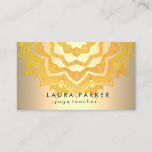 Goldmandala-Lotos-Blumen-Yoga-Meditation Visitenkarte