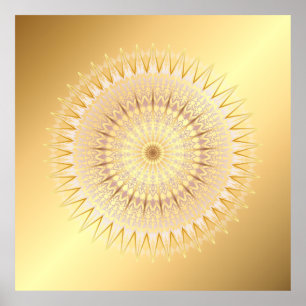 GoldMandala Poster