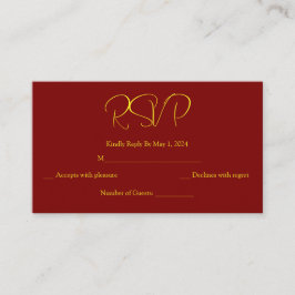 Goldmandala-Rsvp-Karte Begleitkarte