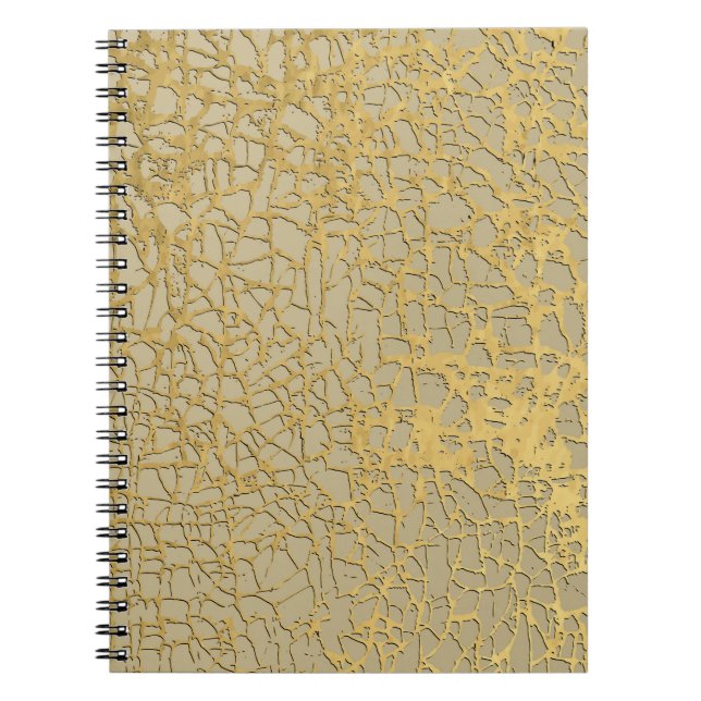 Goldmarbling: Grunge Texture Design Notizblock (Vorderseite)