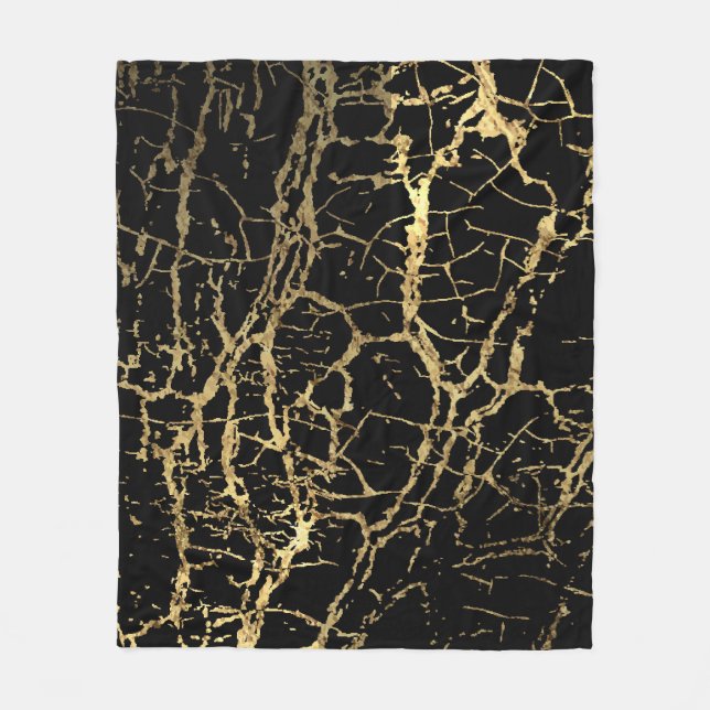 Goldmarbling Texture: Luxe Design Element Fleecedecke (Vorderseite)