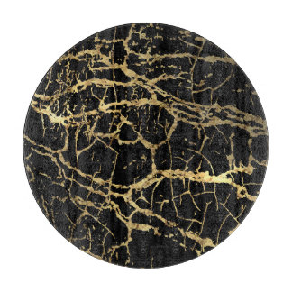 Goldmarbling Texture: Luxe Design Element Schneidebrett