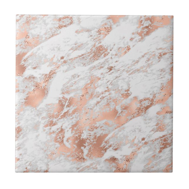 Goldmarmor aus Weiß und Rose 3 Fliese (Vorderseite)