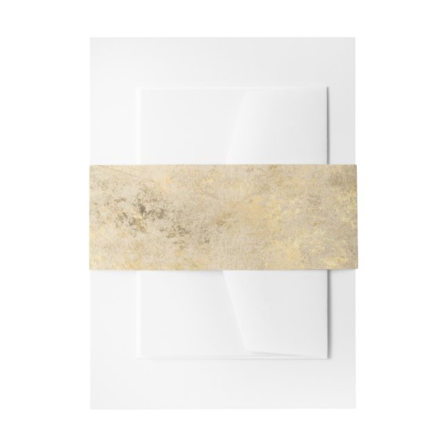 Goldmarmor Einladungsbanderole (Vorderseite Beispiel)