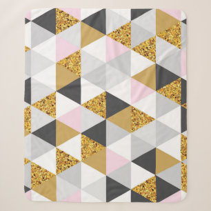 Goldmarmor, geometrische nahtlose Textur Sherpadecke