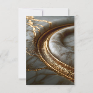 Goldmarmor-Hochzeits-RSVP-Karte RSVP Karte
