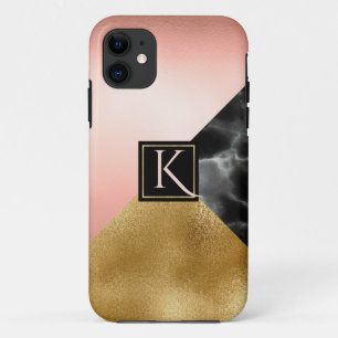 Goldmarmorn Mit Monogramm Case-Mate iPhone Hülle