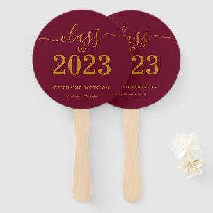 Goldmaroon-Abschluss 2023 Fächer